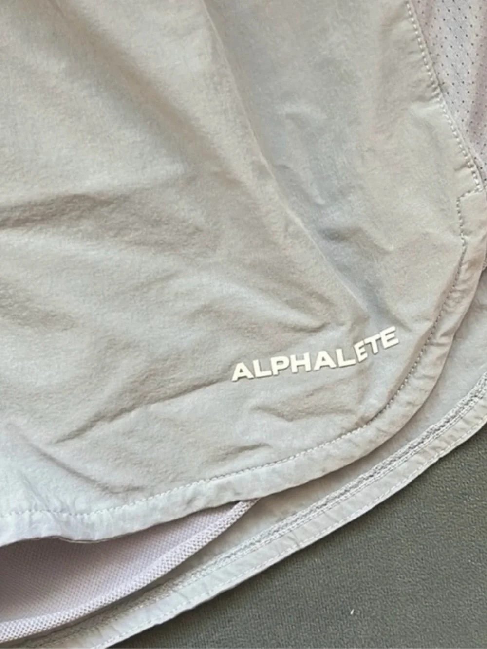 Alphalete Light Gray Performance Shorts - Picture 2 of 5